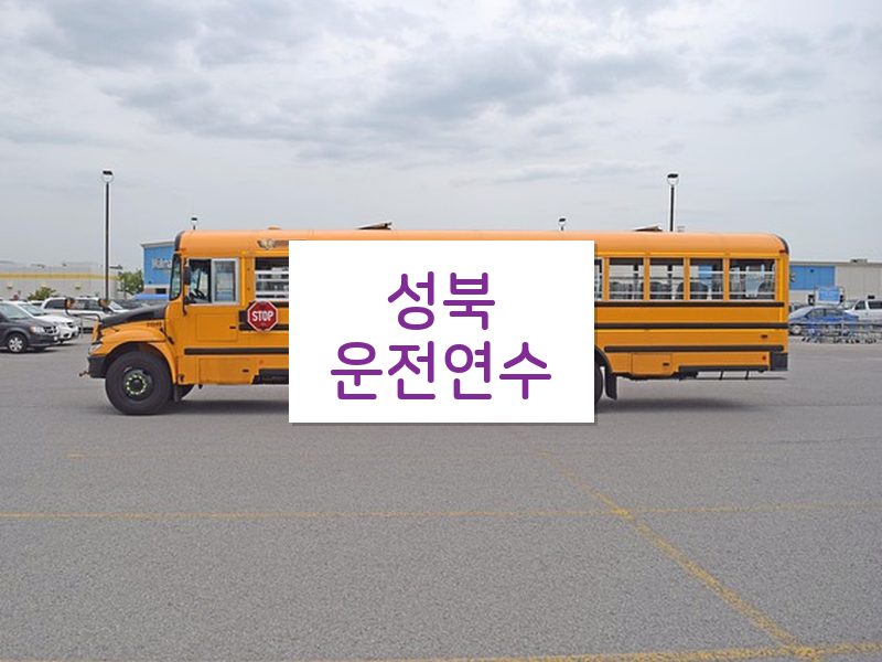 성북운전연수 후기