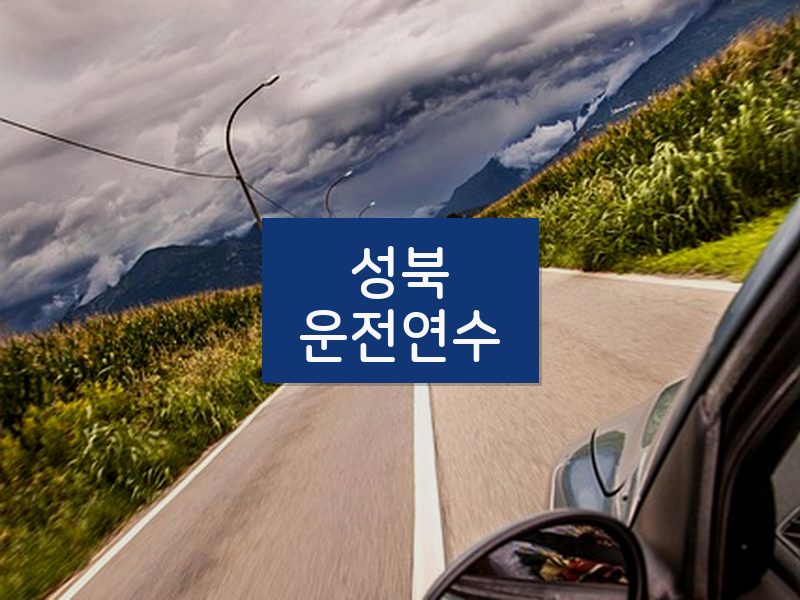 성북운전연수 후기