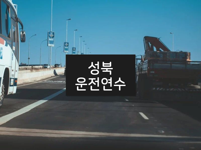 성북운전연수 후기