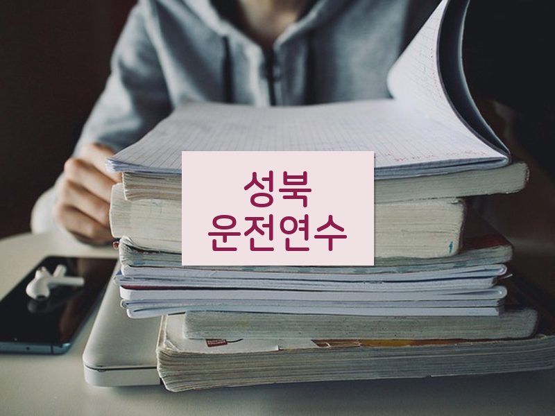 성북운전연수 후기