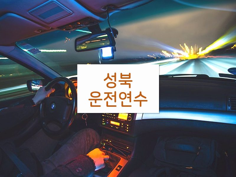 성북운전연수 후기