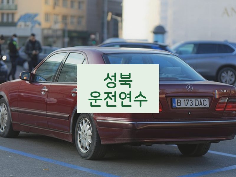 성북운전연수 후기