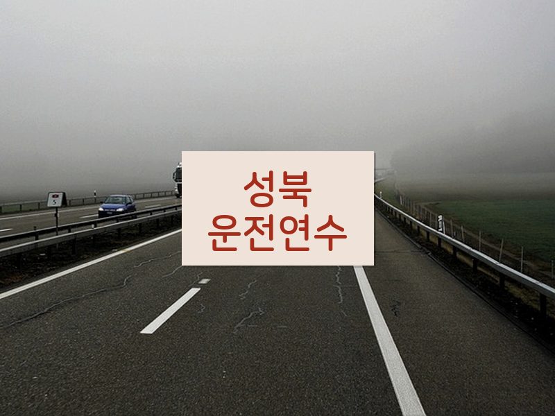 성북운전연수 후기