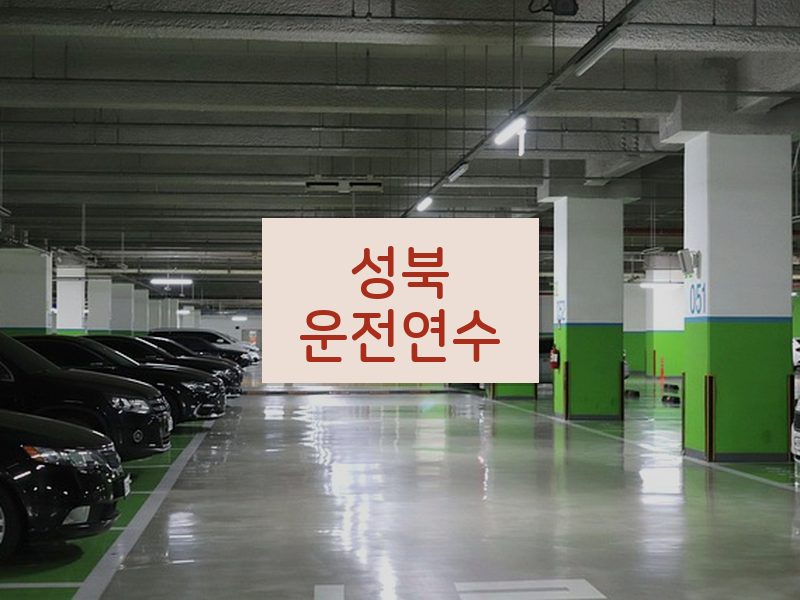 성북운전연수 후기