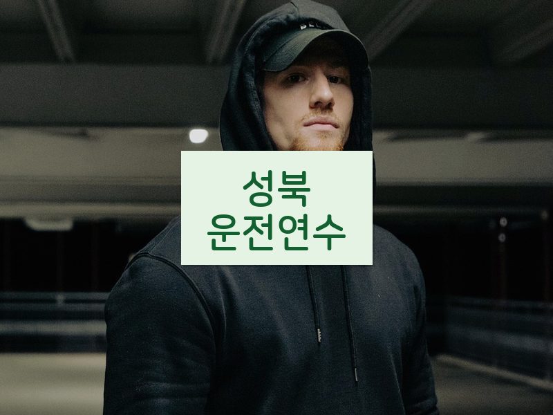 성북운전연수 후기