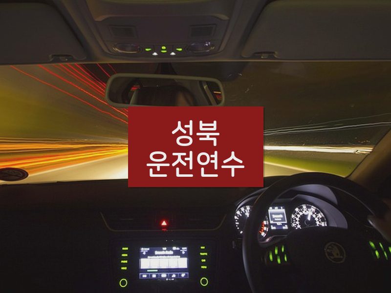 성북운전연수 후기