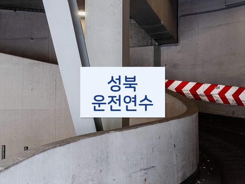성북운전연수 후기