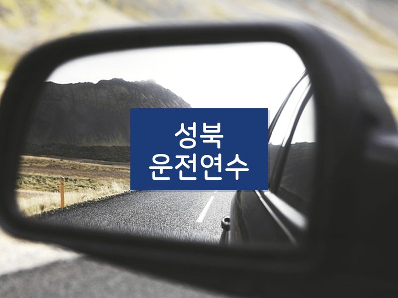성북운전연수 후기