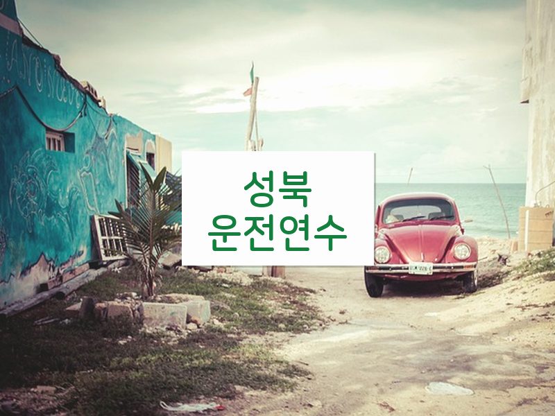성북운전연수 후기