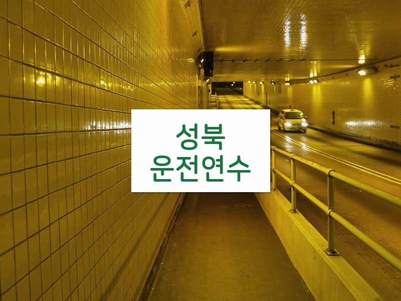 성북운전연수 후기