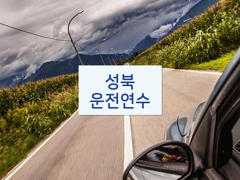 성북운전연수 후기