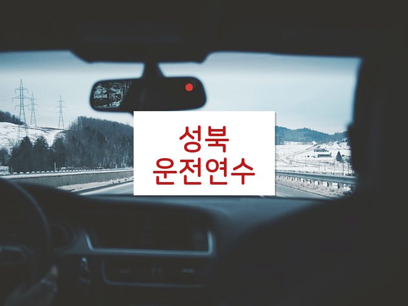 성북운전연수 후기