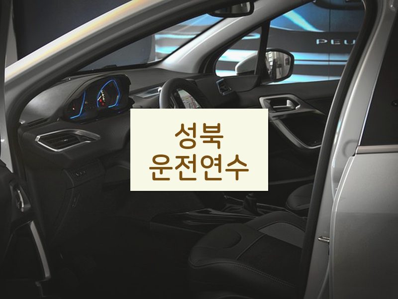 성북운전연수 후기