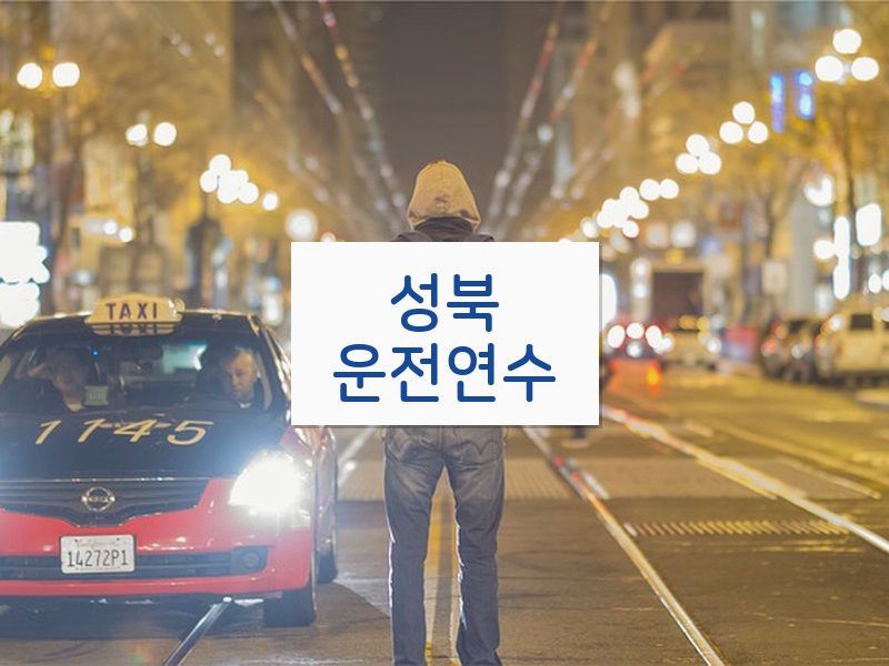 성북운전연수 후기