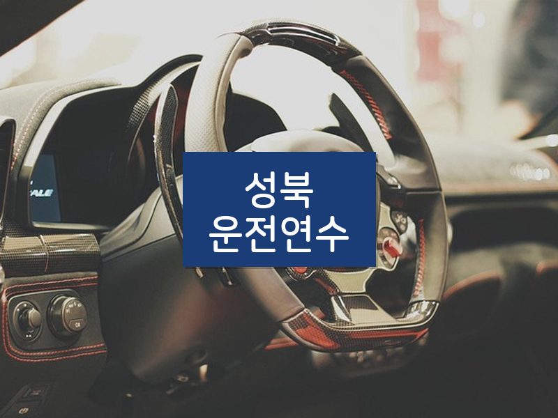 성북운전연수 후기