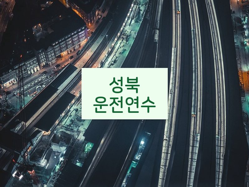 성북운전연수 후기