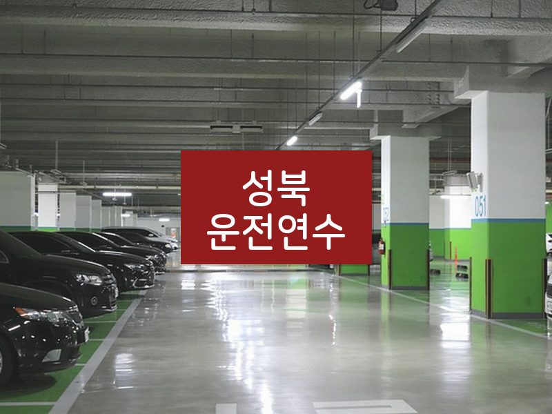 성북운전연수 후기