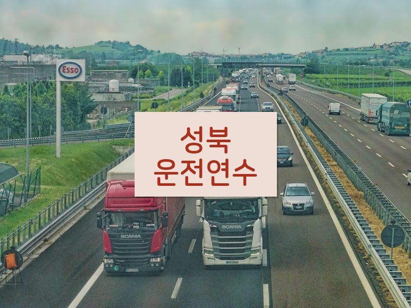 성북운전연수 후기