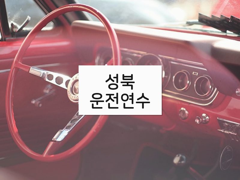 성북운전연수 후기