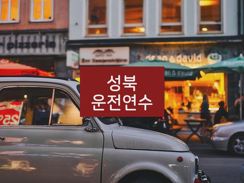 성북운전연수 후기
