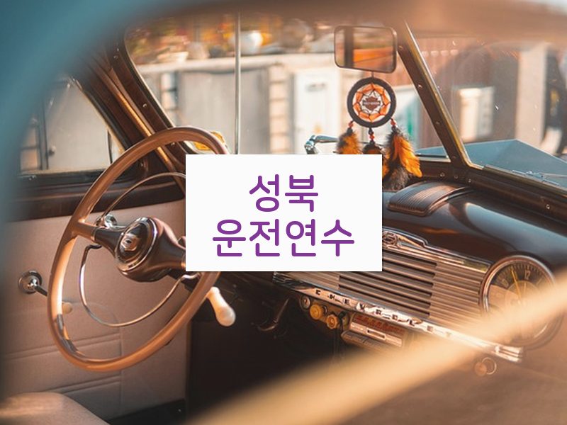 성북운전연수 후기