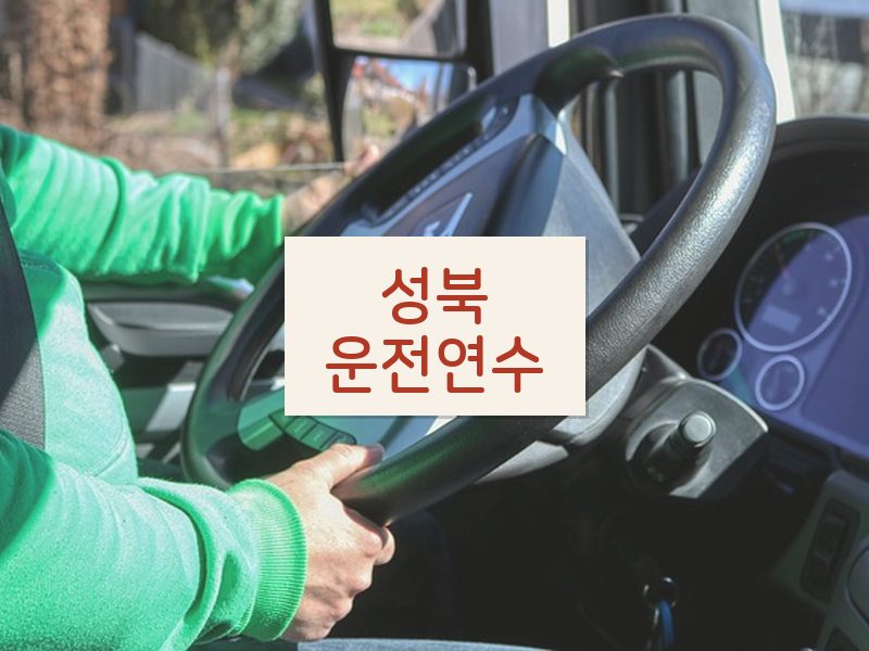 성북운전연수 후기