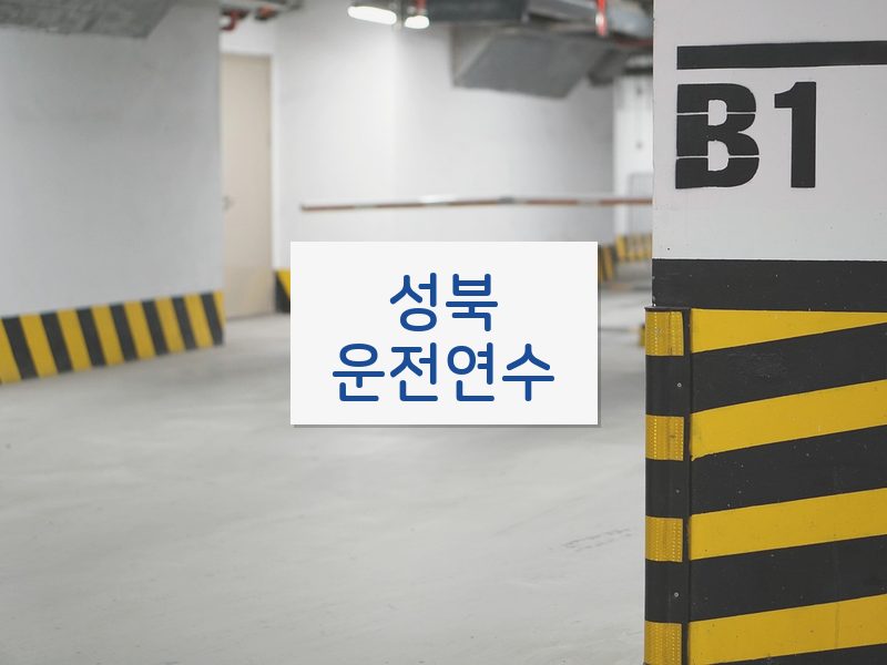성북운전연수 후기