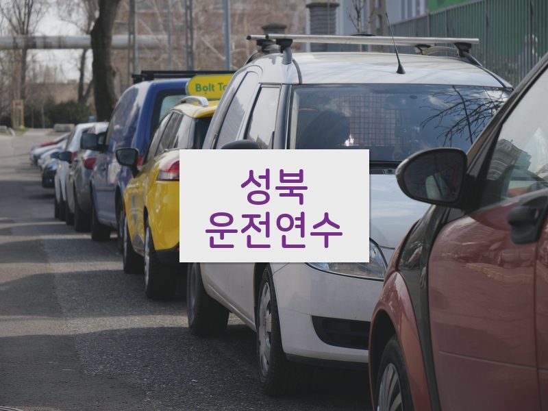 성북운전연수 후기