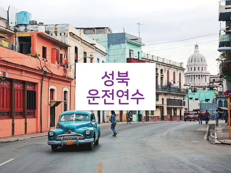 성북운전연수 후기