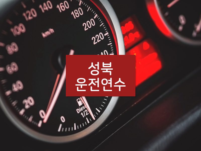성북운전연수 후기