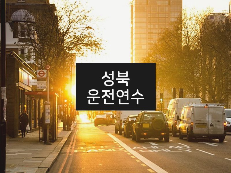 성북운전연수 후기