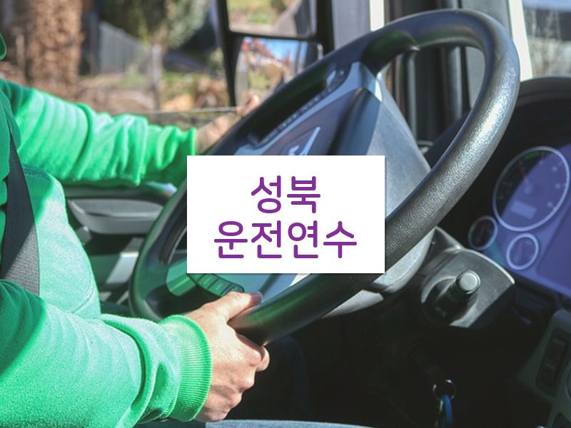 성북운전연수 후기