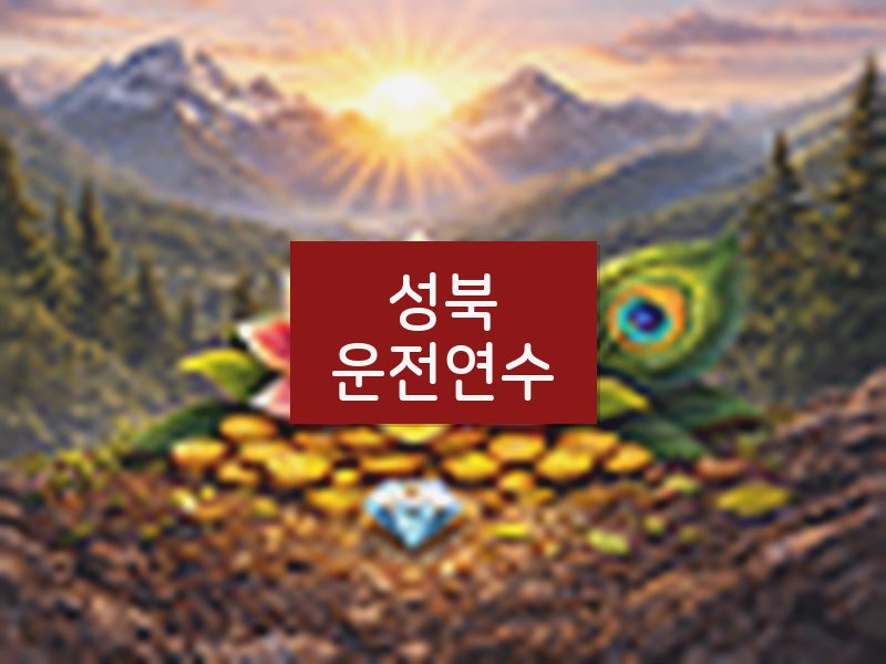 성북운전연수 후기