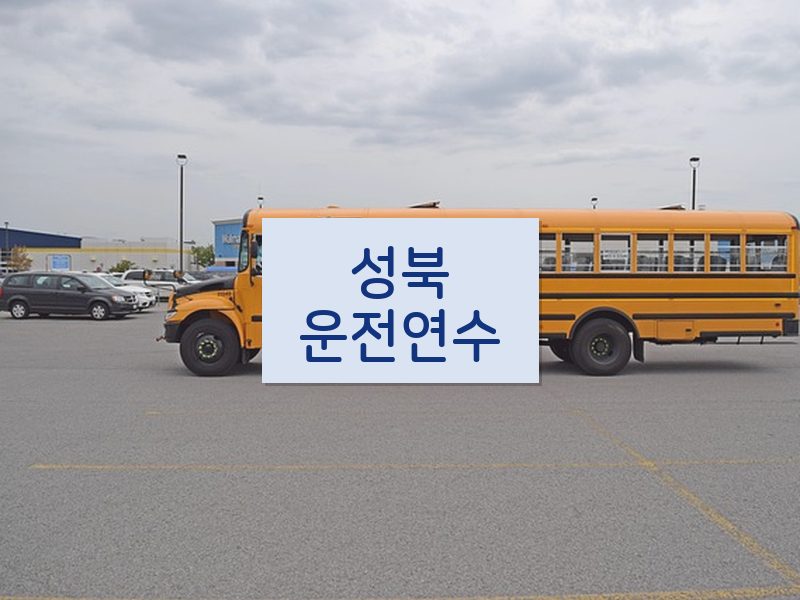성북운전연수 후기