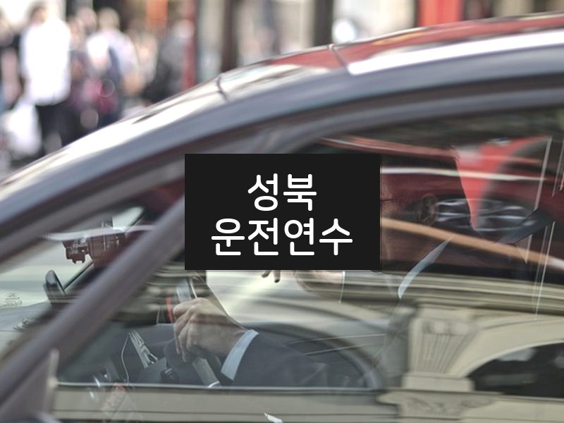 성북운전연수 후기