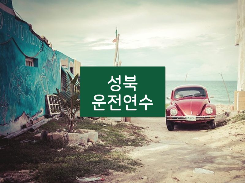 성북운전연수 후기
