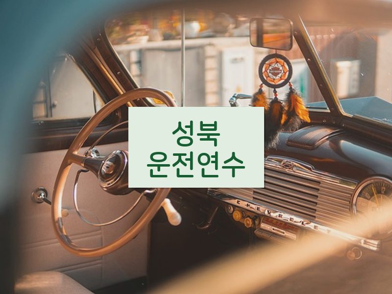 성북운전연수 후기