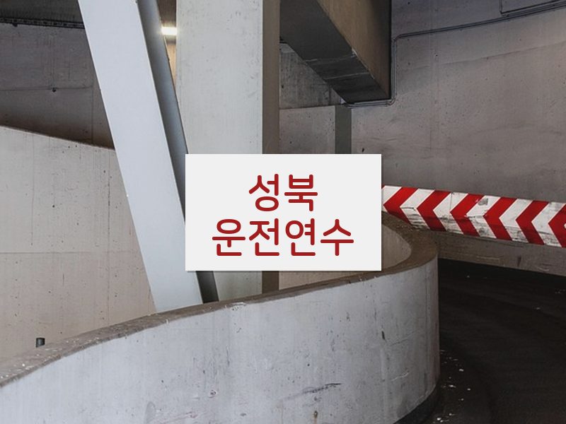 성북운전연수 후기