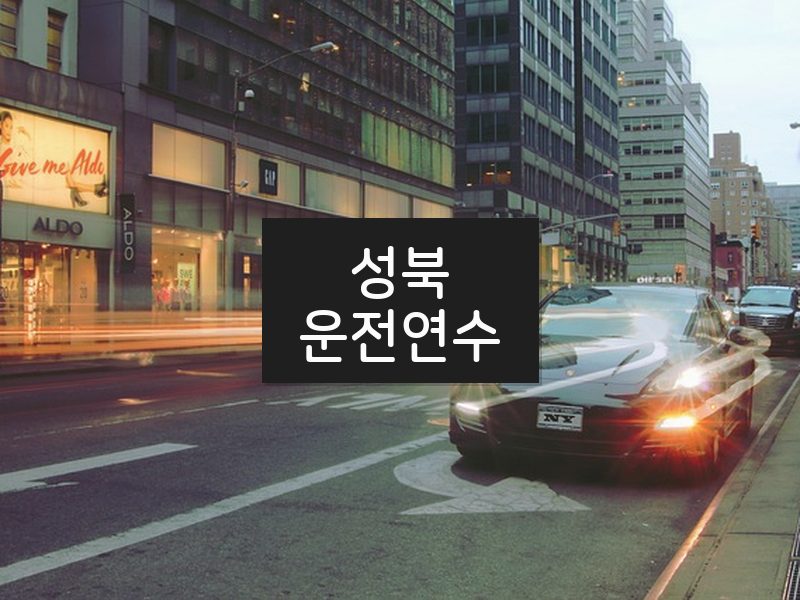 성북운전연수 후기