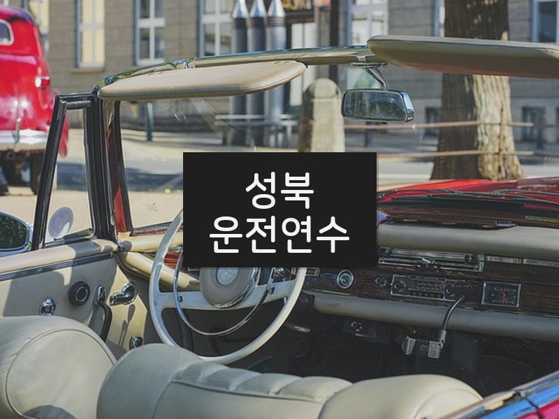 성북운전연수 후기
