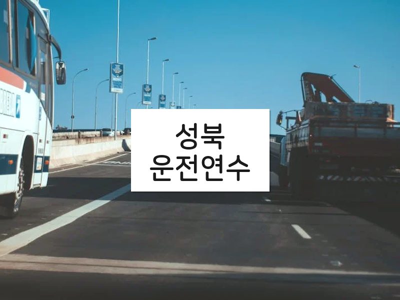 성북운전연수 후기
