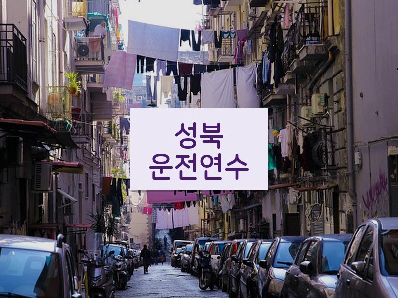 성북운전연수 후기