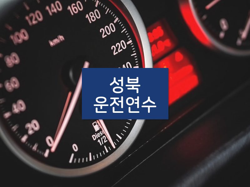 성북운전연수 후기