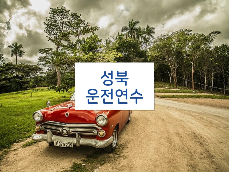 성북운전연수 후기