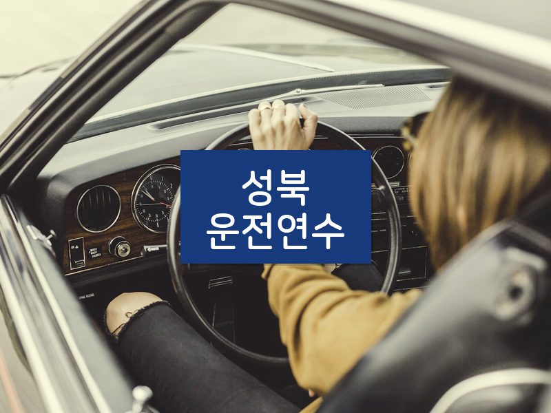 성북운전연수 후기