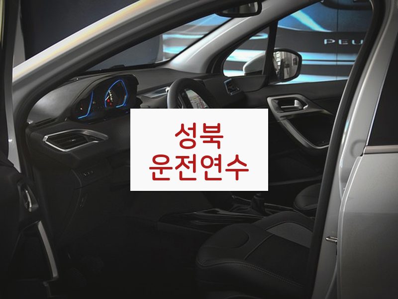 성북운전연수 후기