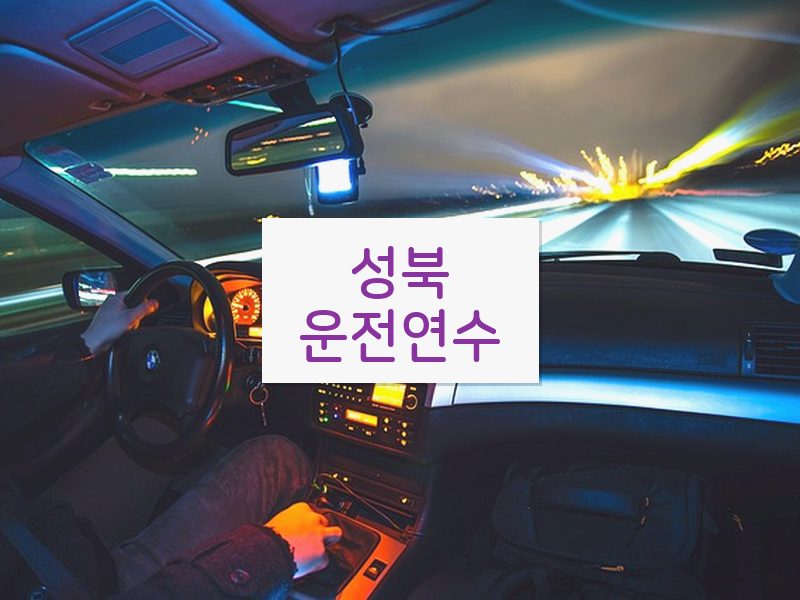 성북운전연수 후기