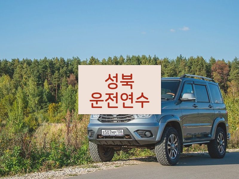 성북운전연수 후기