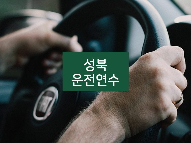 성북운전연수 후기