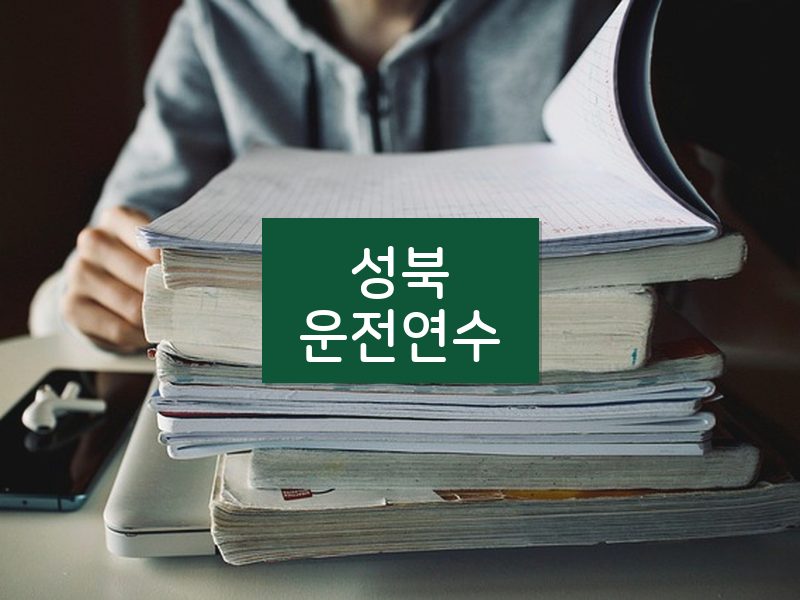 성북운전연수 후기